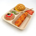 Disposable popular sugarcane bagasse plates for fast food